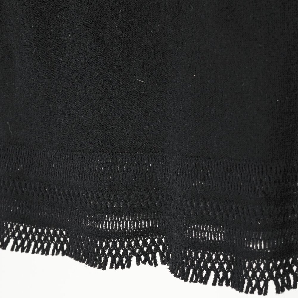 Issey Miyake Fete A-Poc Black Knit Pointelle Turtleneck - Picture 6 of 9